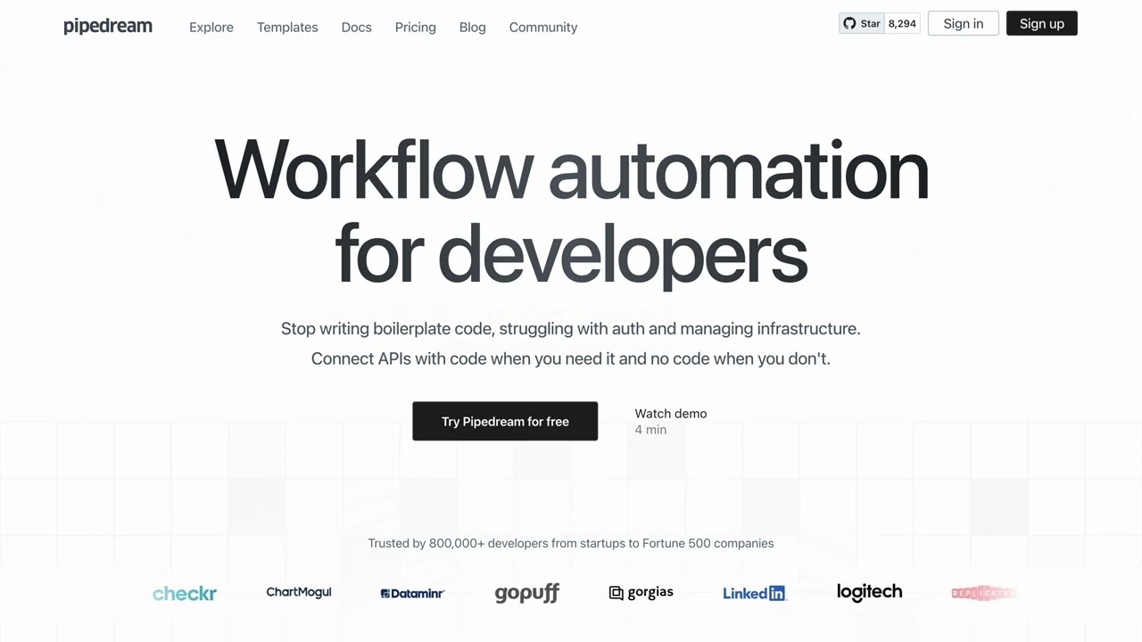 Pipedream integrate APIs AI databases