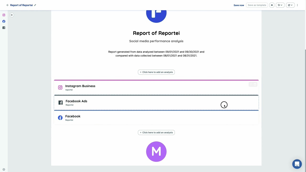 Reportei overview