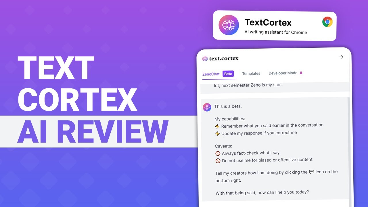 TextCortex AI review video 2