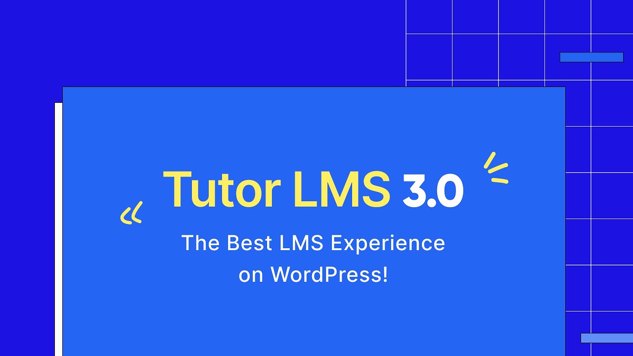 Tutor LMS WordPress course video 4