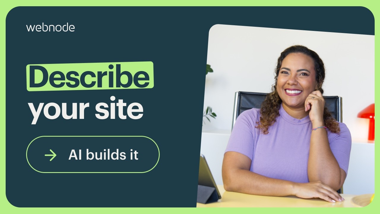 Webnode website builder video 2