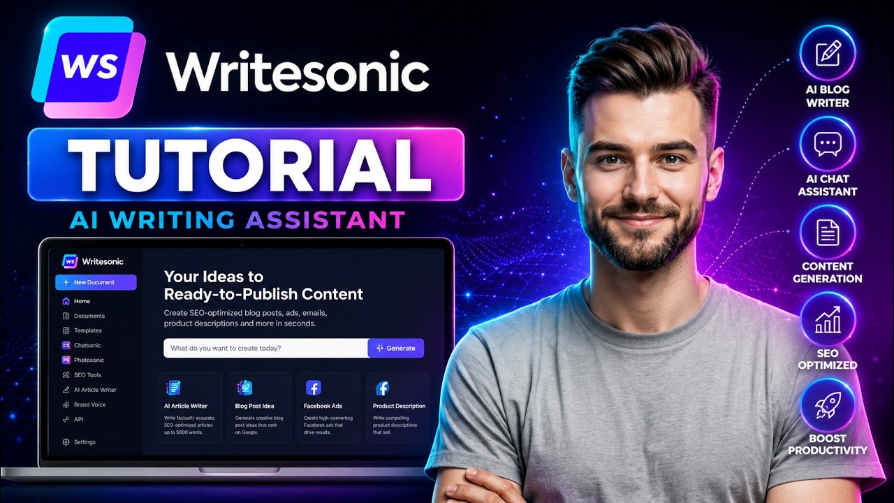 Writesonic AI writing video 3