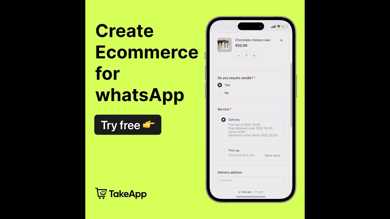 Take App WhatsApp store video 1