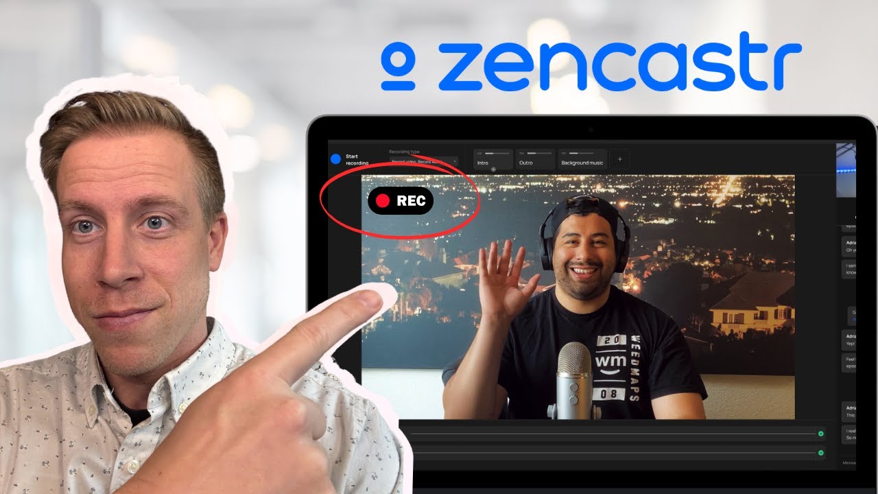 Zencastr podcast recording video 1