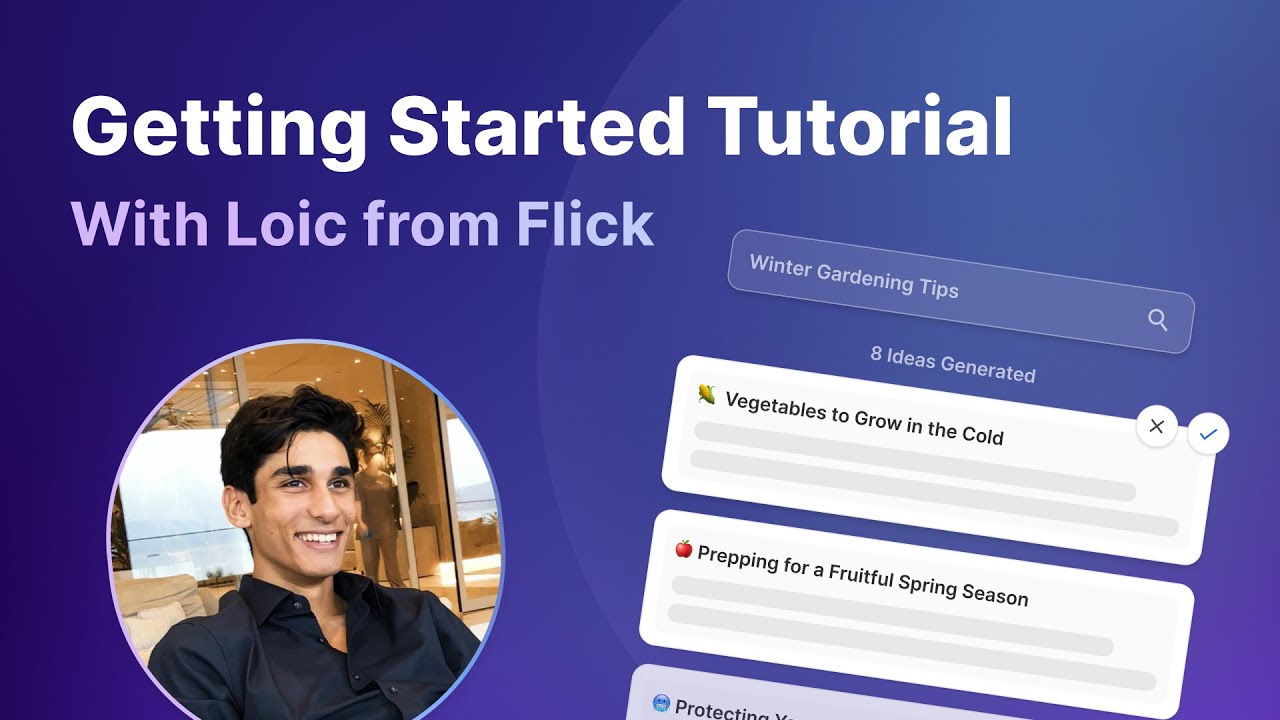 Flick AI social media assistant walkthrough