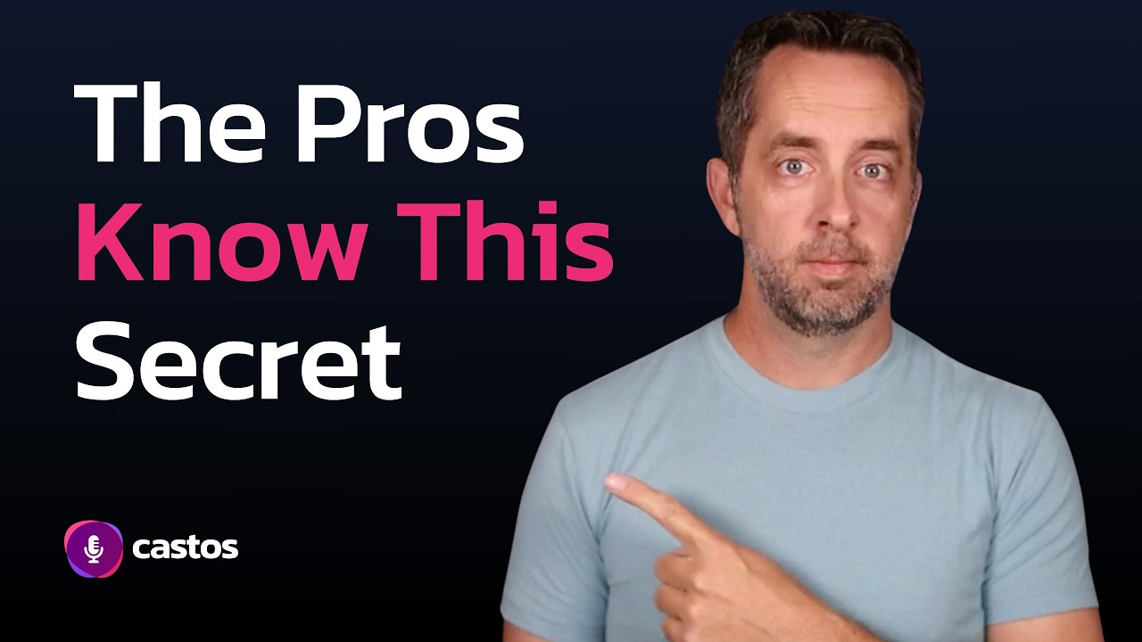 Castos YouTube video thumbnail: Podcast Like a PRO in 5 Minutes