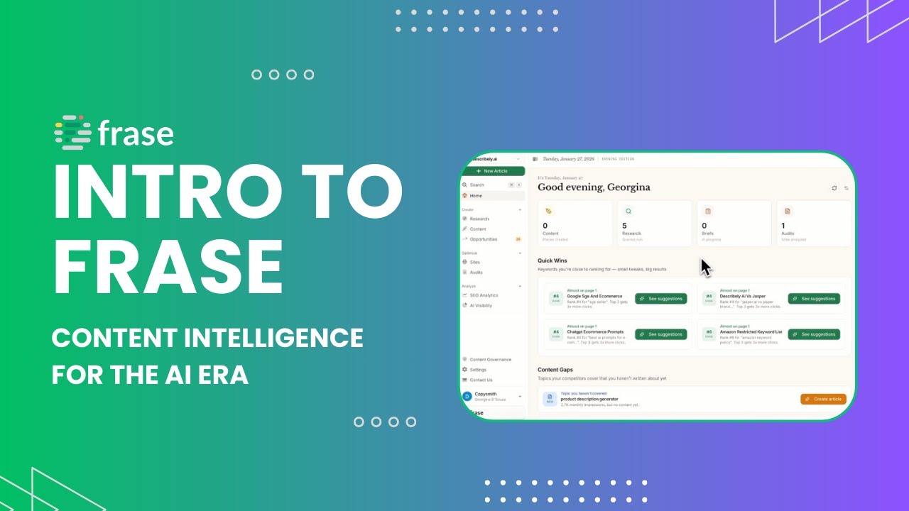 Frase AI SEO content tool review