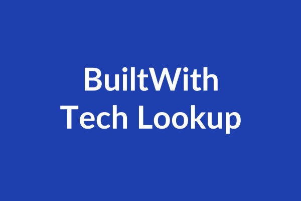 BuiltWith Tech Lookup Tutorial
