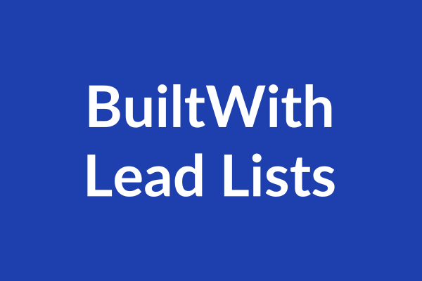 BuiltWith Lead Lists Tutorial