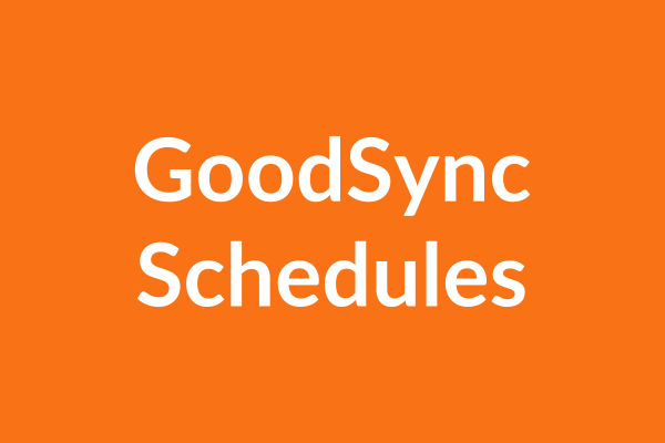 GoodSync Schedules Tutorial