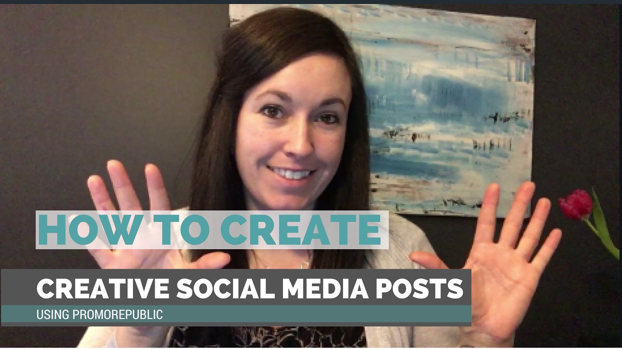 PromoRepublic tutorial thumbnail for creating engaging posts