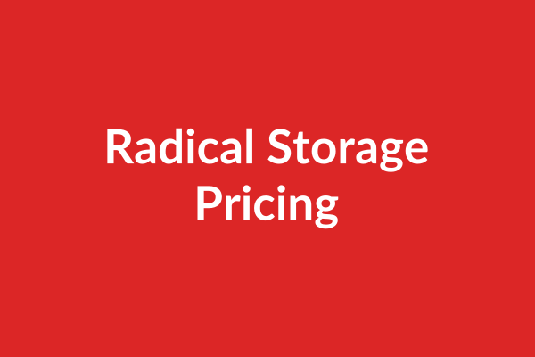 Radical Storage Pricing Tutorial