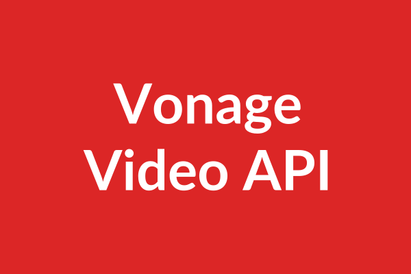 Vonage Video API Tutorial