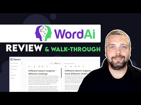 WordAi YouTube tutorial
