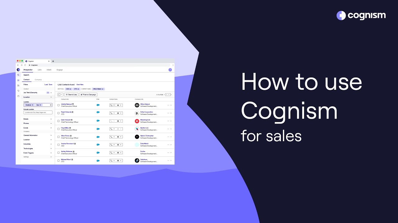 Cognism Review video 1
