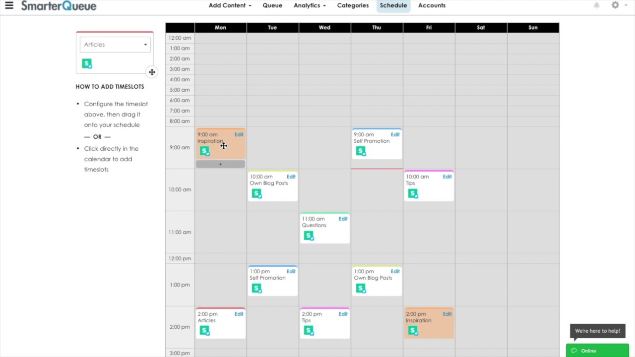 SmarterQueue calendar tutorial video thumbnail