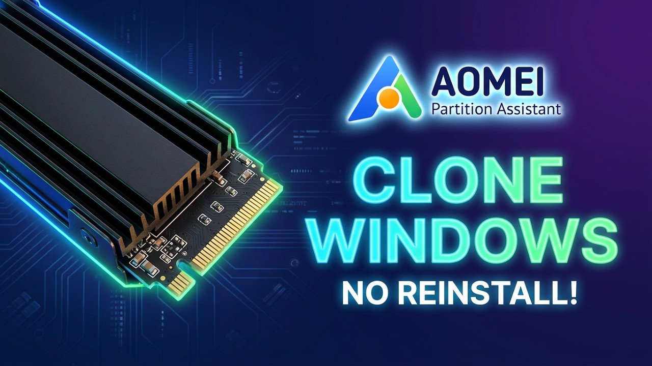 How to Clone Windows to an SSD Without Reinstalling | AOMEI Partition Assistant Tutorial