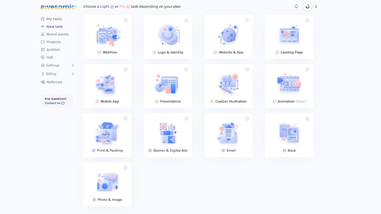 Awesomic Dashboard Walkthrough - Setting Up A New Task
