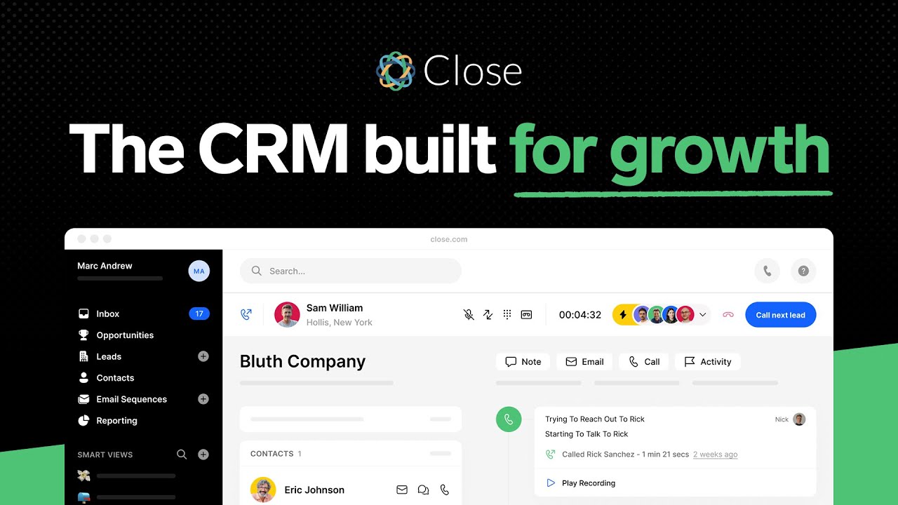 Close CRM demo