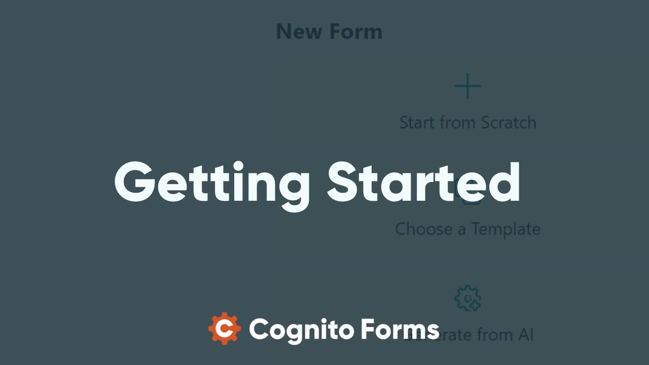 Getting Started with Cognito Forms