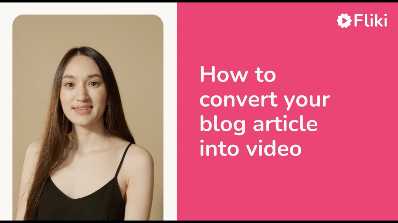 How to convert your blog article into video in 1 minute