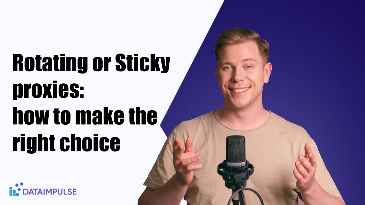 Rotating or sticky proxies choice