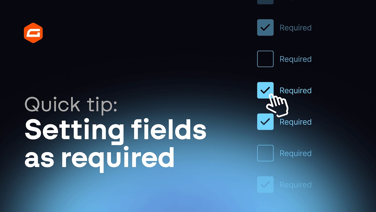 Gravity Forms required fields tutorial