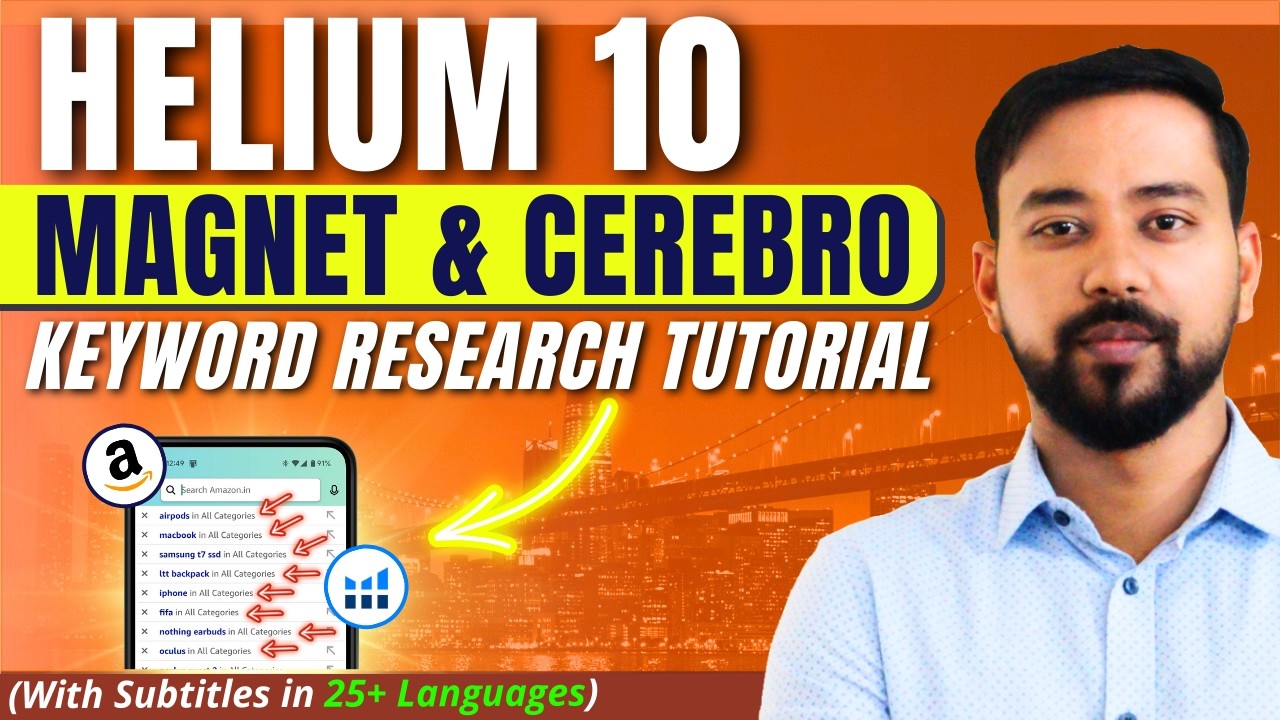 Helium 10 Keyword Research 🔥 How To Use Helium10 CEREBRO & MAGNET Tool Tutorial 🔥 Amazon SEO