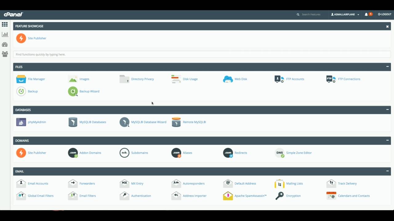 Host4Geeks cPanel site publisher tutorial
