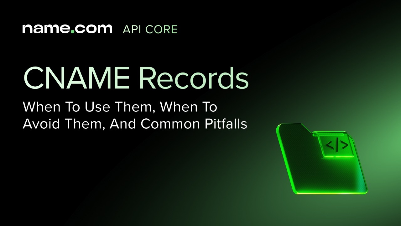 Name.com CNAME records guide