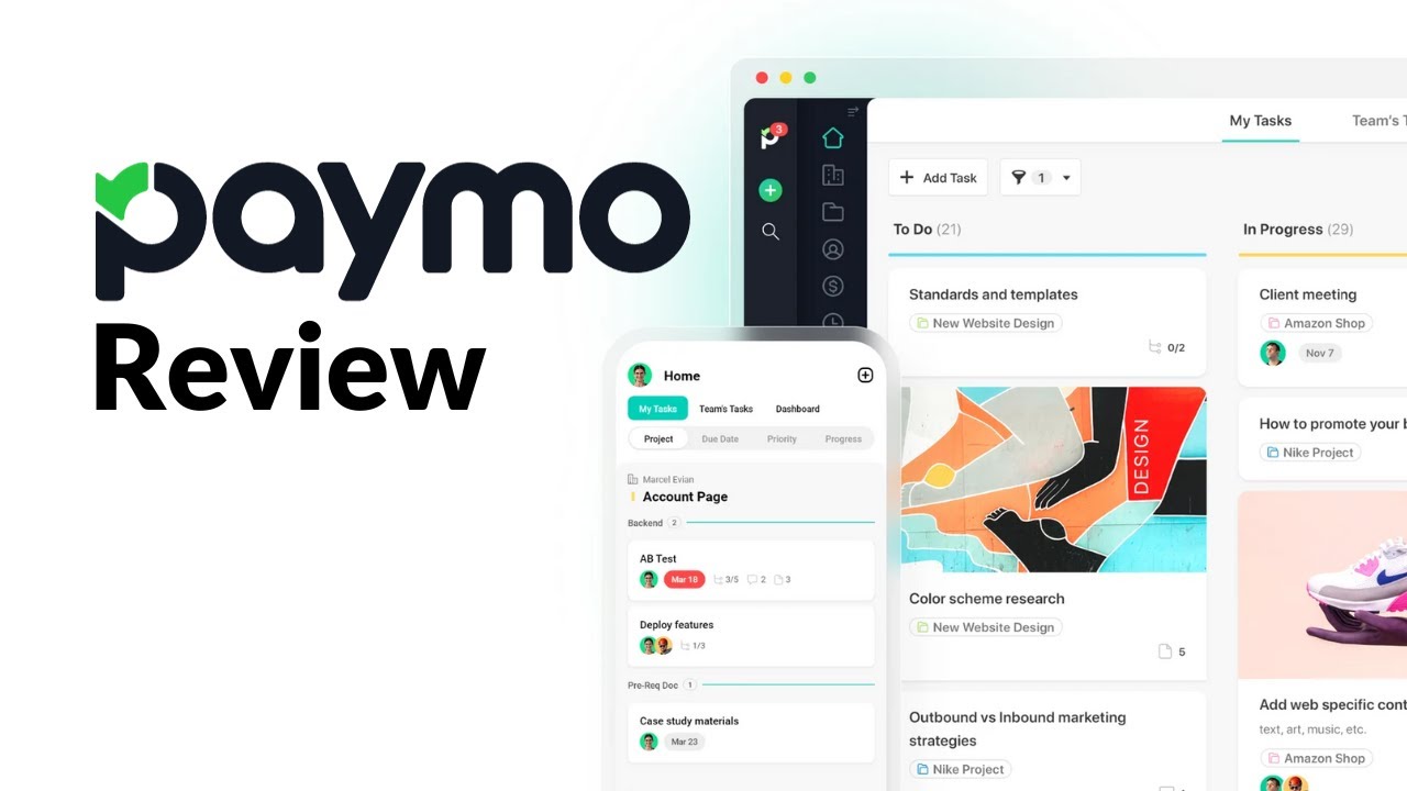 Paymo client project management app