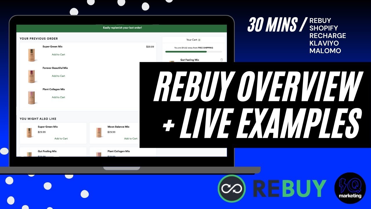 Rebuy & Shopify: How to use Rebuy to increase AOV and improve retention