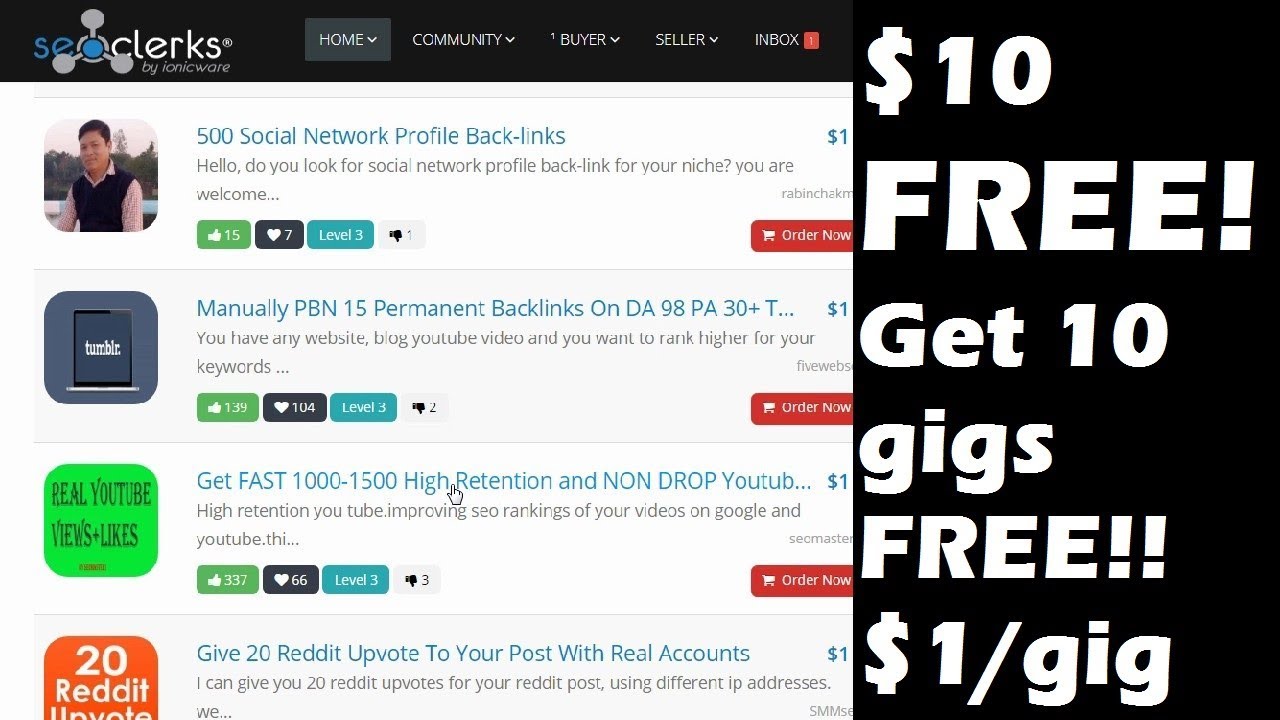 Best $1 FIVERR Alternative - SEOclerks Review + Get $10 Free Coupon