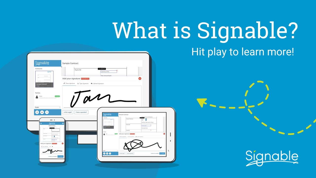 How to Send an Electronic Signature with Signable