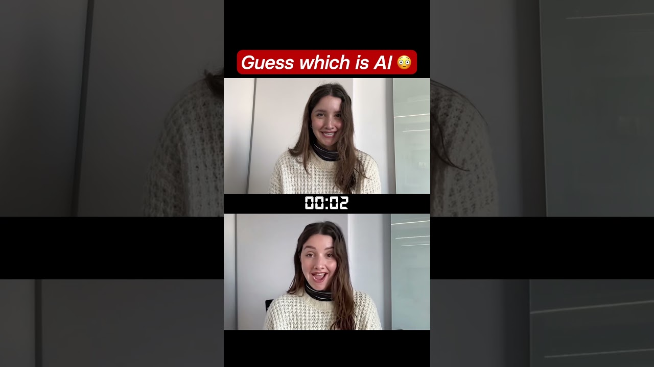 Synthesia real vs AI videos