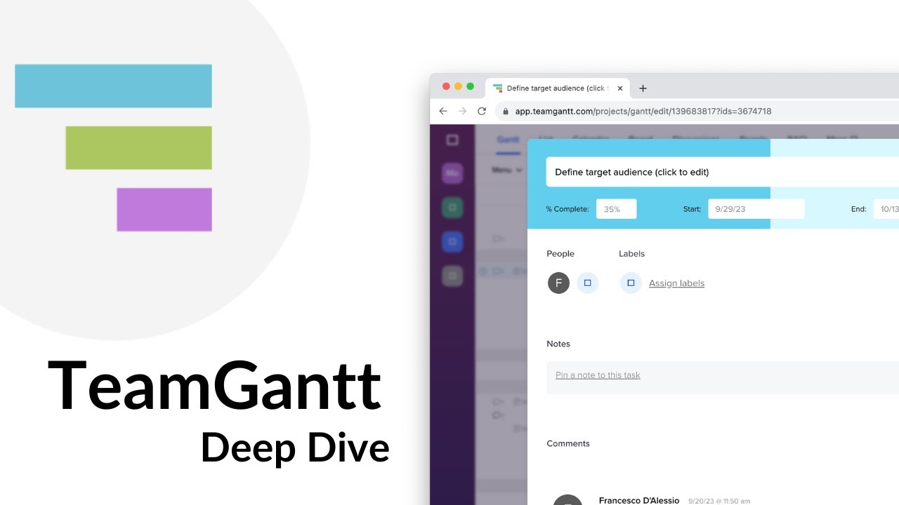 TeamGantt free Gantt chart software