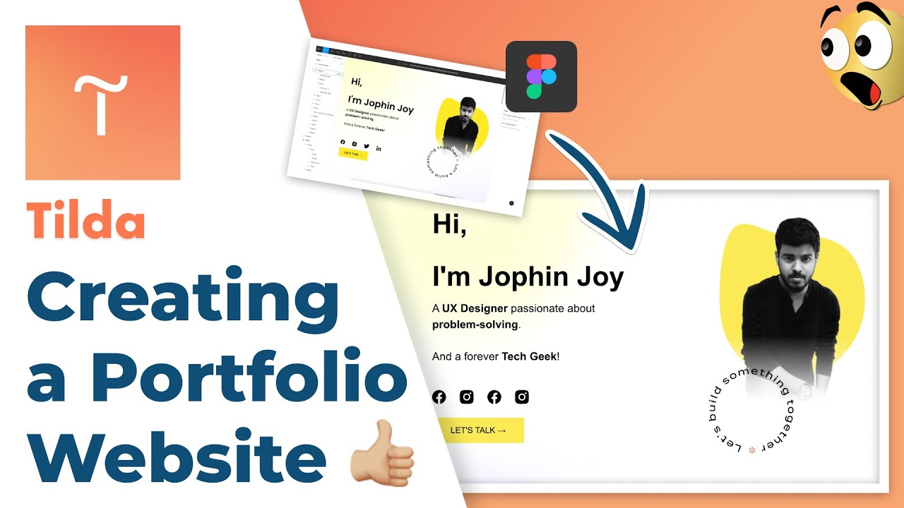 Create portfolio website with Tilda