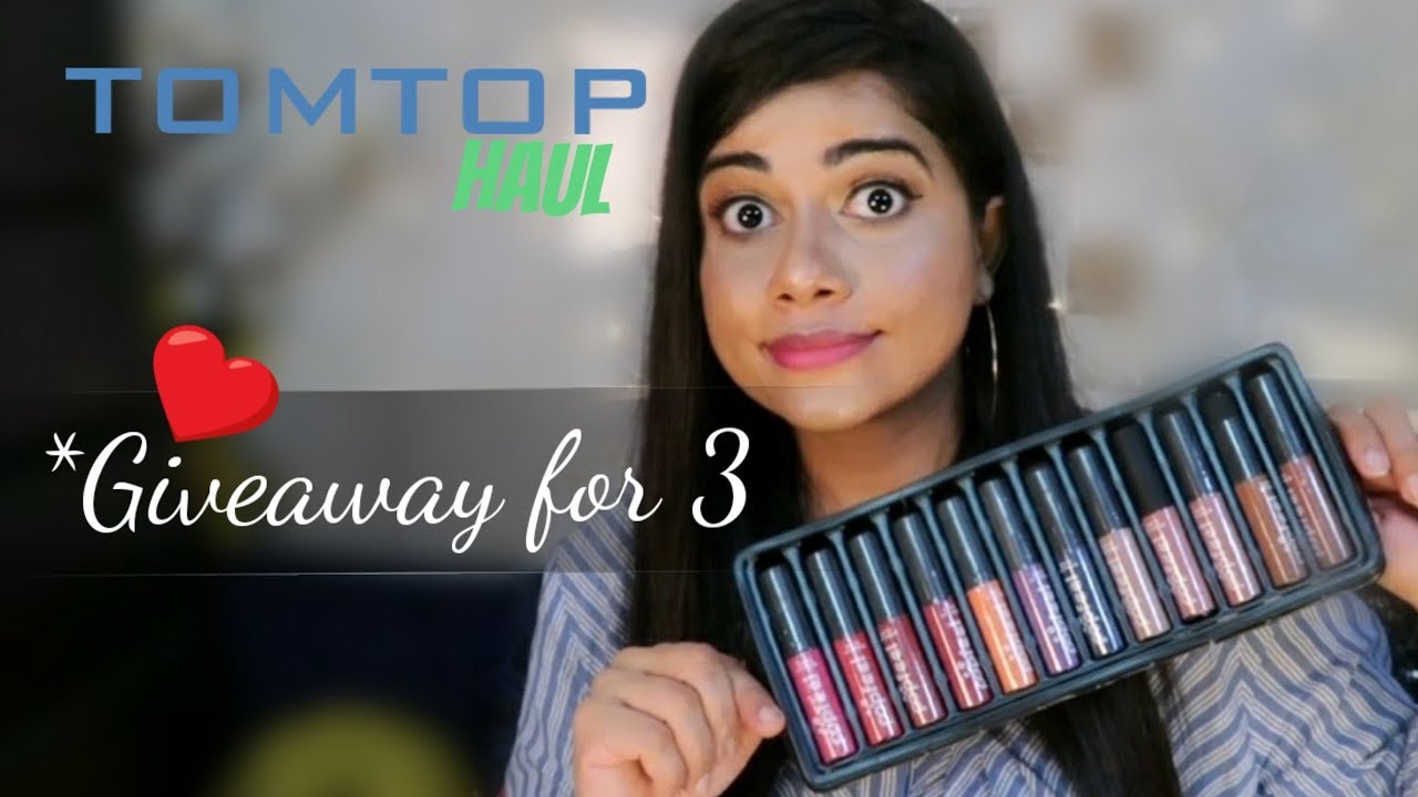 New Website Haul (TOMTOP) + BEAUTYBIGBANG GIVEAWAY for 3 | Sana K
