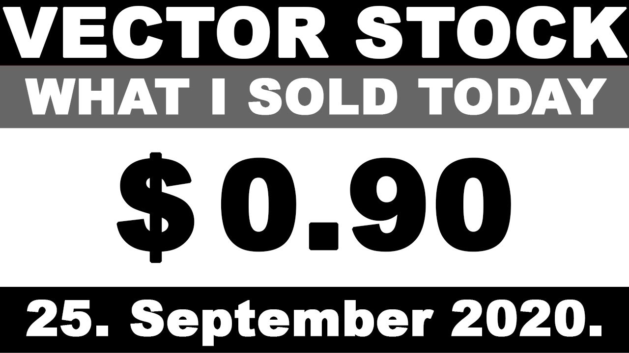 VectorStock What I Sold
