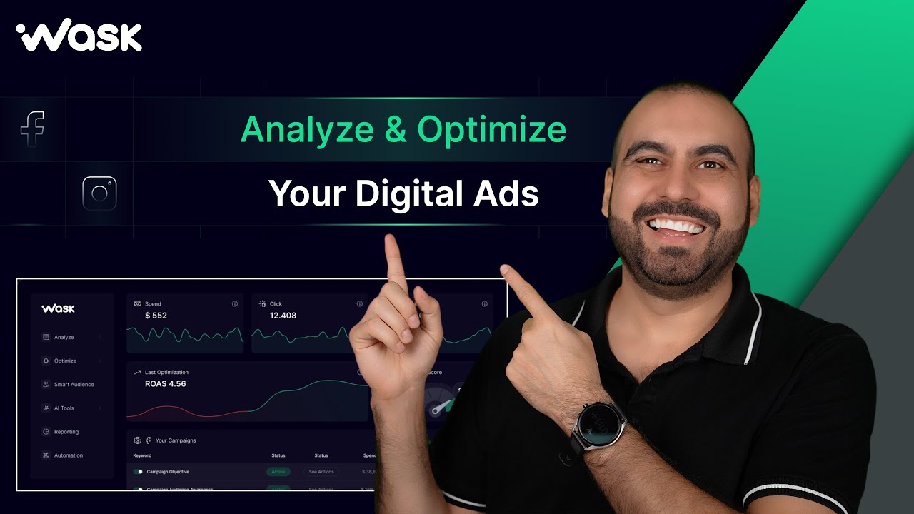Analyze & Boost - WASK Connects & Optimizes your Google, Instagram and Facebook Ads!
